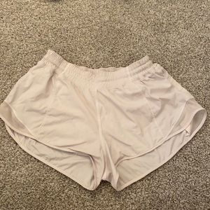 white lululemon shorts